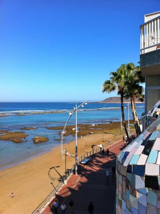 大加那利岛拉斯帕尔马斯Sunrise-Sunset Amazing Seaviews Las Canteras Beach公寓 外观 照片